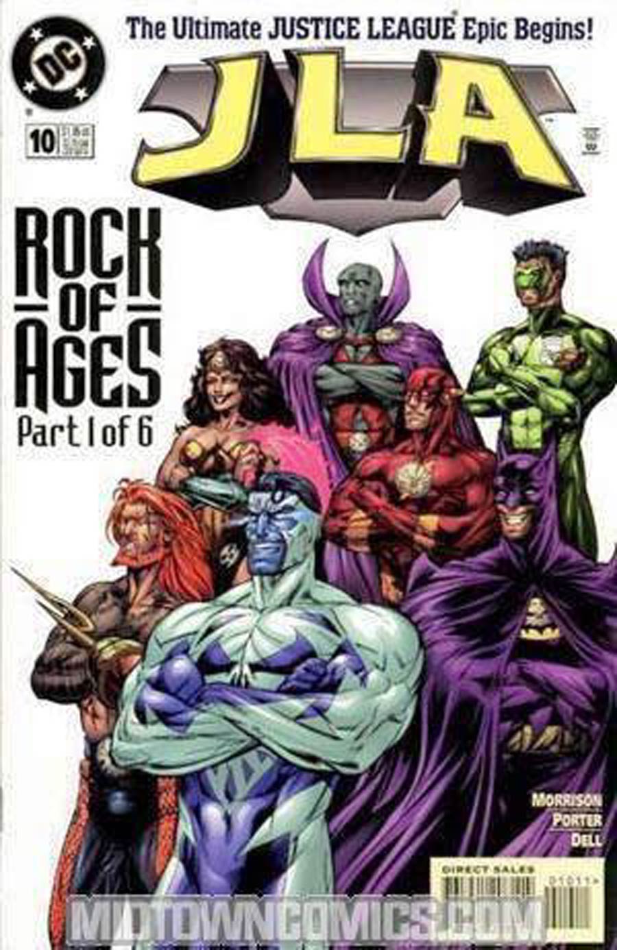 JLA #10 Cover B Signed by Howard Porter (W/CoA)