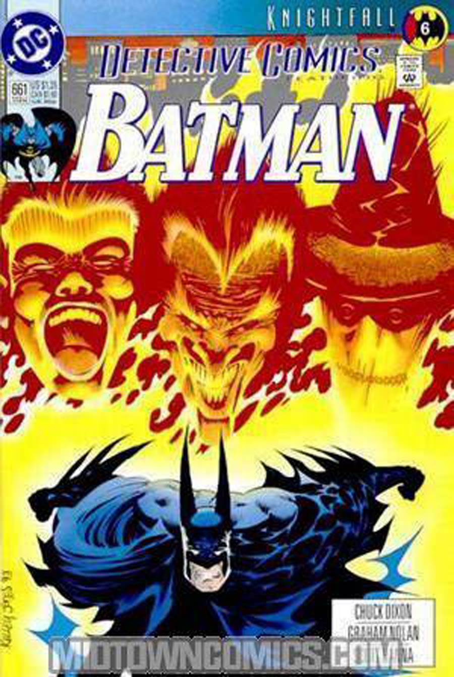 Detective Comics #661 Cover C Signed by Chuck Dixon, Graham Nolan, Scott Hanna, and Scott Peterson (W/o CoA)