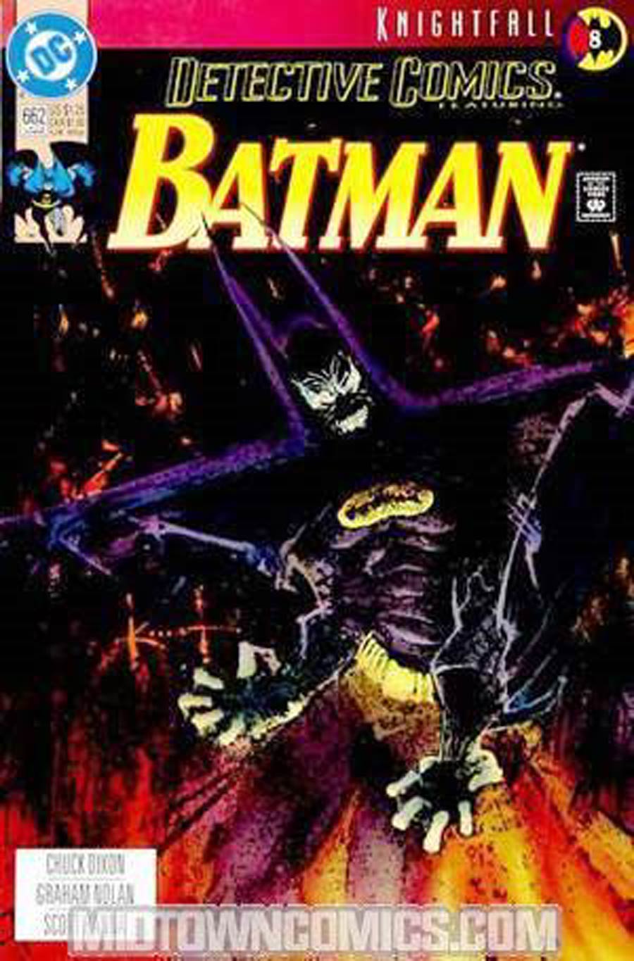 Detective Comics #662 Cover C Signed by Adrienne Roy, Scott Hanna, Graham Nolan, Scott Peterson, Chuck Dixon (W/o CoA)