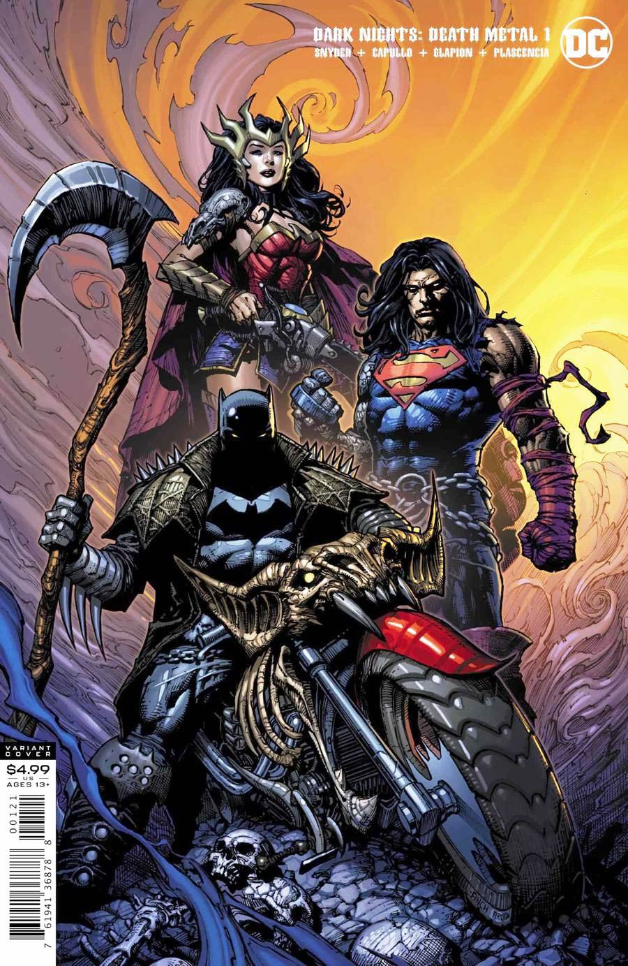 Dark Nights Death Metal #1 Cover O David Finch Batman Cover Signed by Scott Snyder (W/CoA)