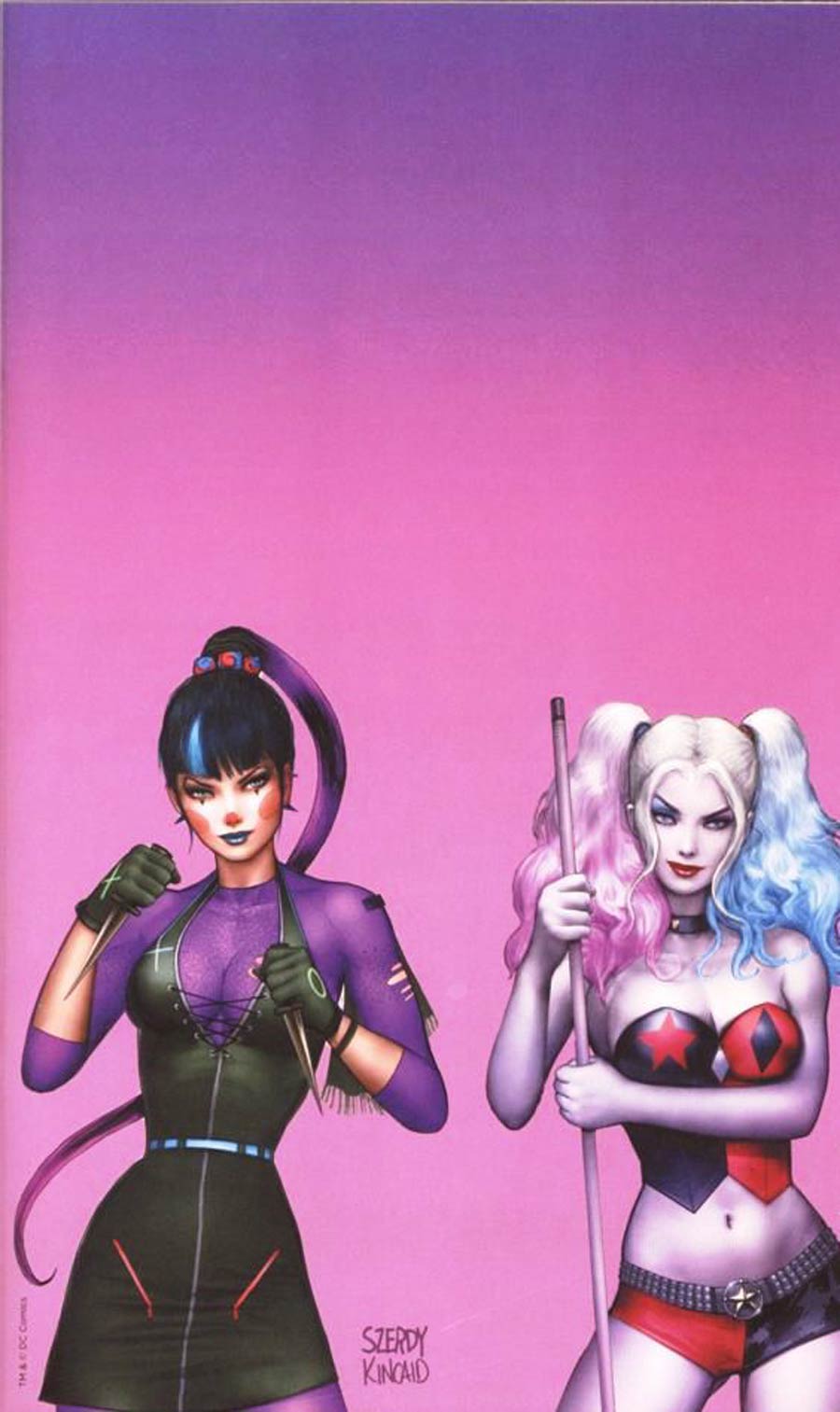 Harley Quinn Vol 3 #75 Cover M Ryan Kincaid Comics Elite (Pink Background) Exclusive Variant Cover 