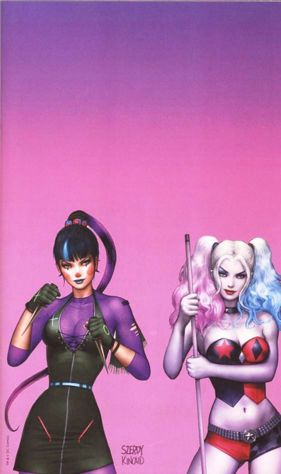 Harley Quinn Vol 3 #75 Cover N Ryan Kincaid Comics Elite (Pink Background) Exclusive Variant Cover Signed by Ryan Kincaid (W/CoA)