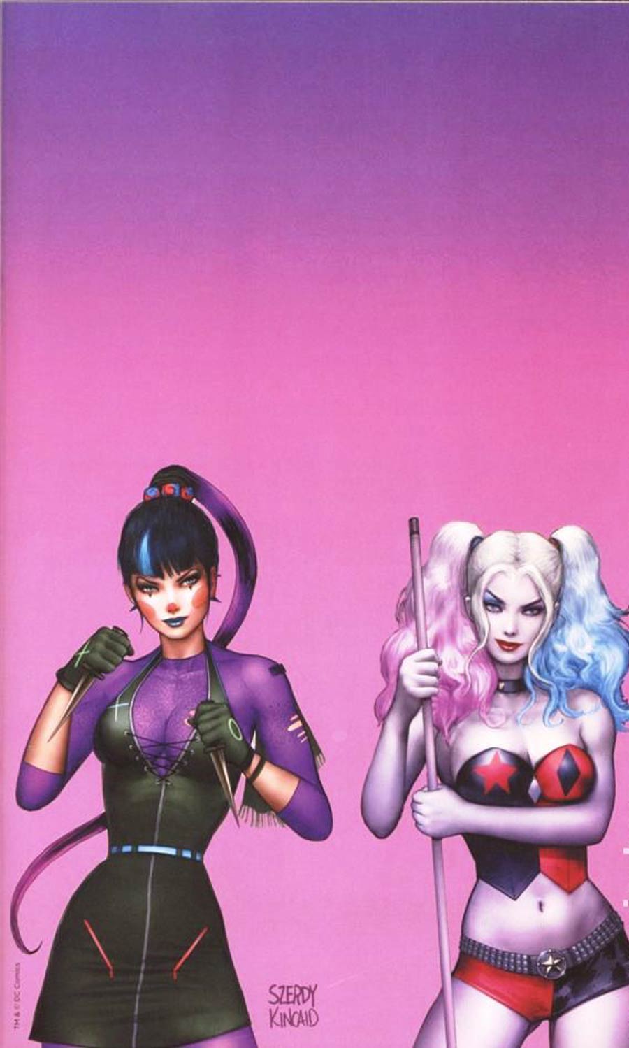 Harley Quinn Vol 3 #75 Cover O Ryan Kincaid Comics Elite (Pink Background) Exclusive Variant Cover Signed by Ryan Kincaid (W/o CoA)