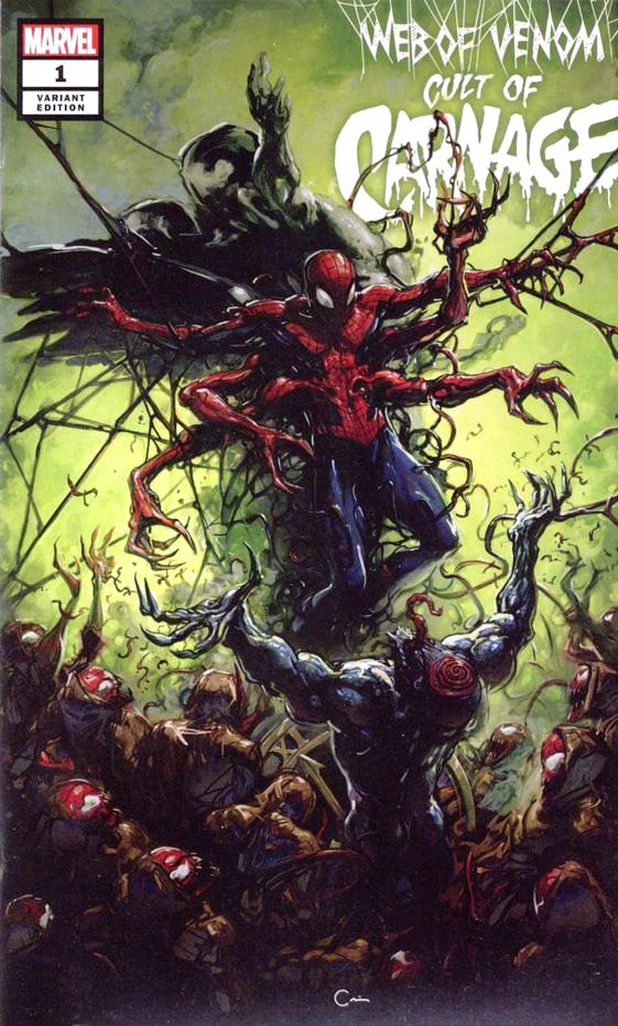 Web Of Venom Cult Of Carnage #1 Cover F Clayton Crain Exclusive Variant Cover 