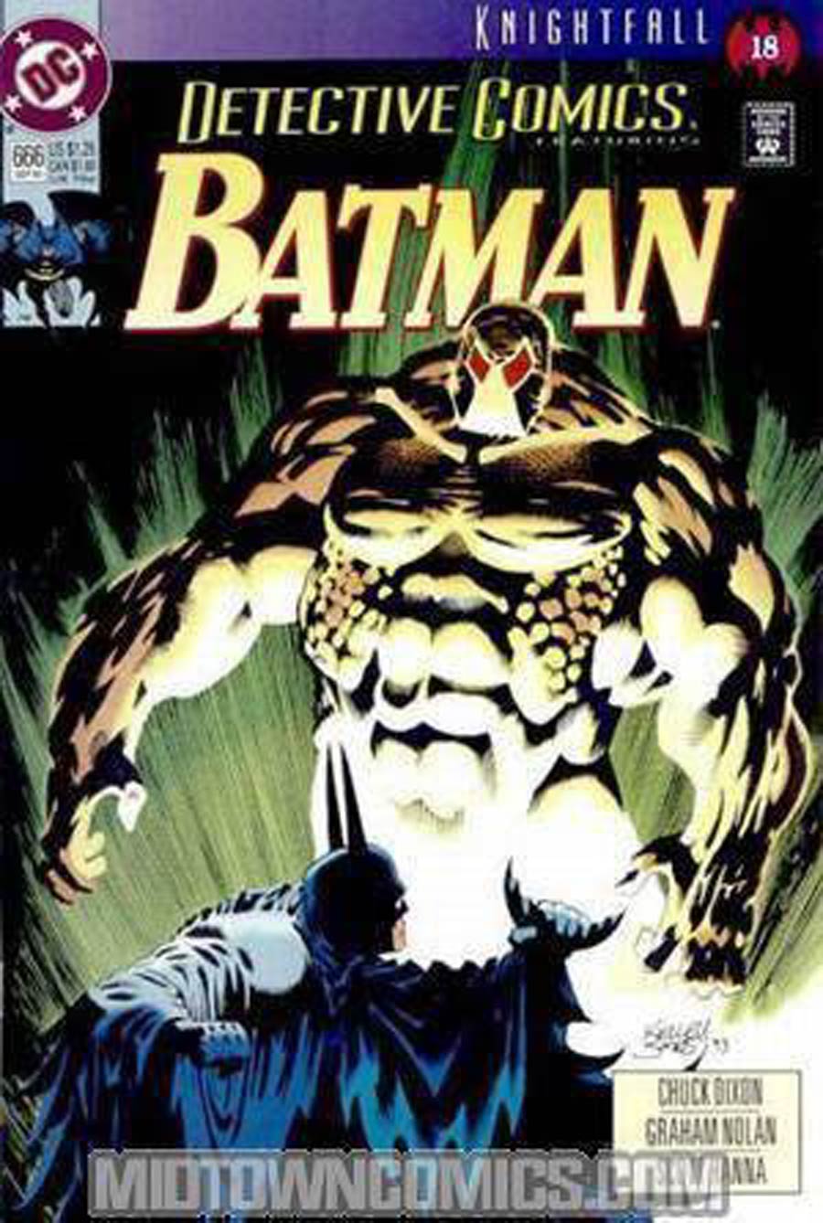 Detective Comics #666 Cover B Signed by Scott Hanna, Graham Nolan and Chuck Dixon (W/CoA)