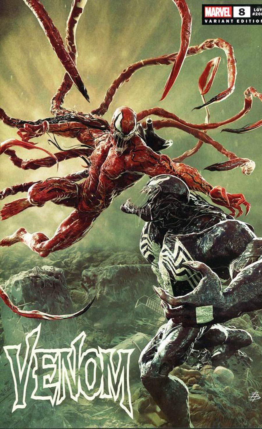 Venom Vol 5 #8 Cover G Exclusive Bjorn Barends Variant Cover Signed by Bjorn Barends (W/o CoA)