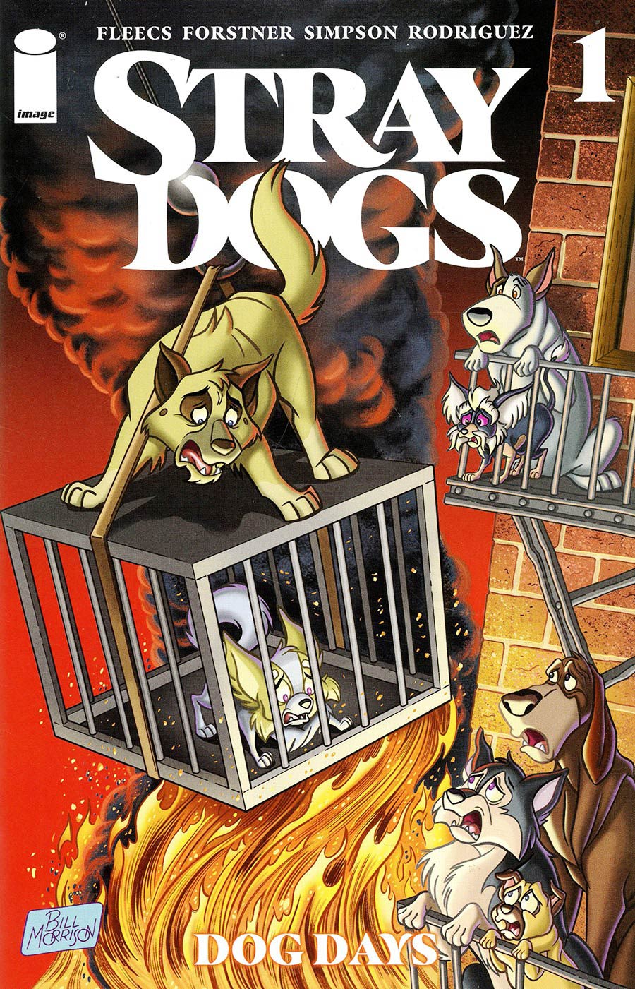 Stray Dogs Dog Days #1 Cover Q Incentive Bill Morrison Variant Cover Signed by Bill Morrison (W/o CoA)