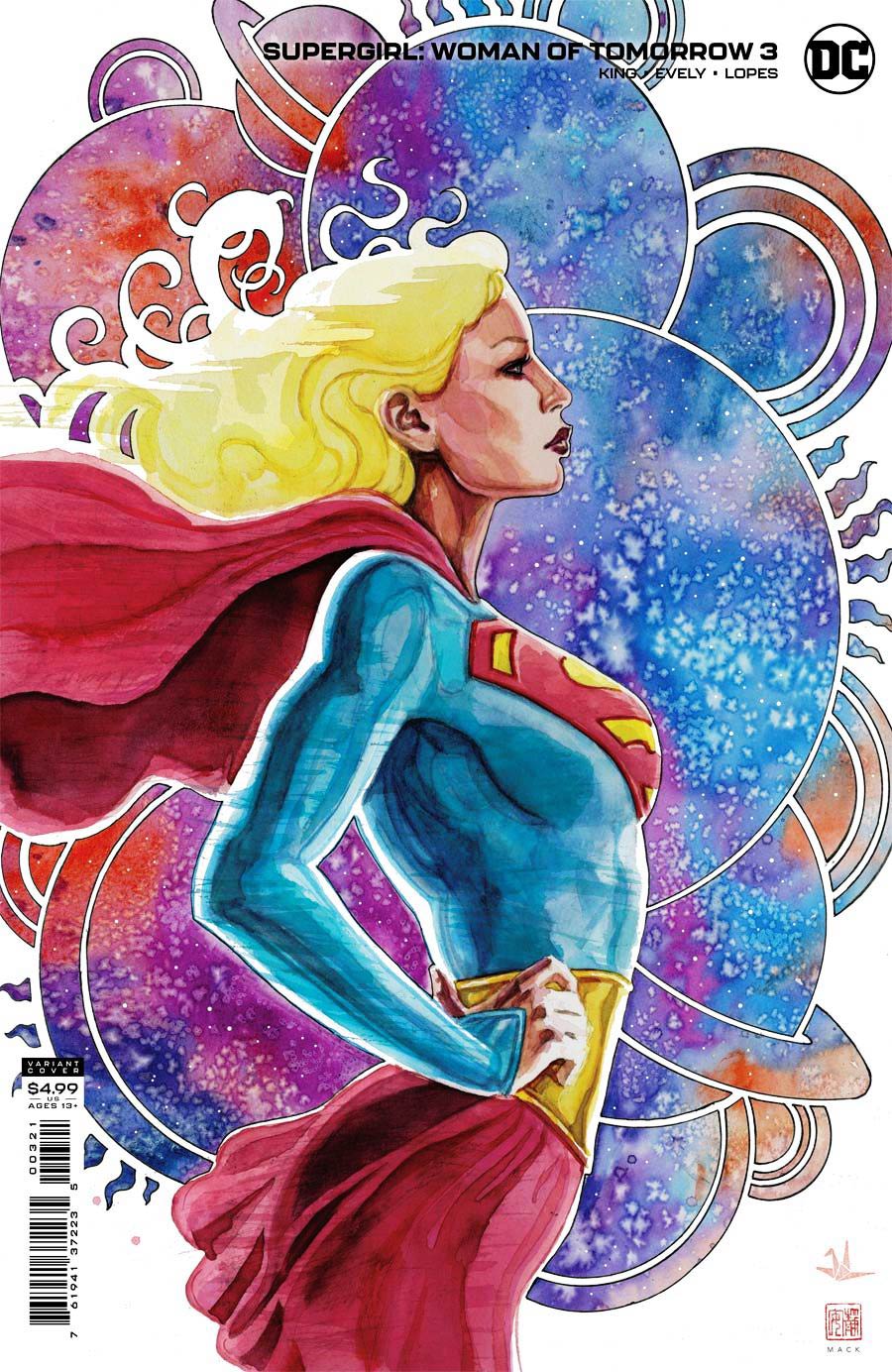 Supergirl Woman Of Tomorrow #3 Cover D Variant David Mack Cover Signed by David Mack (W/o CoA)
