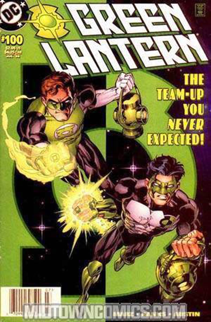 Green Lantern Vol 3 #100 Cover D Hal Jordan And Kyle Raynor Cover Signed by Ron Marz (W/CoA)