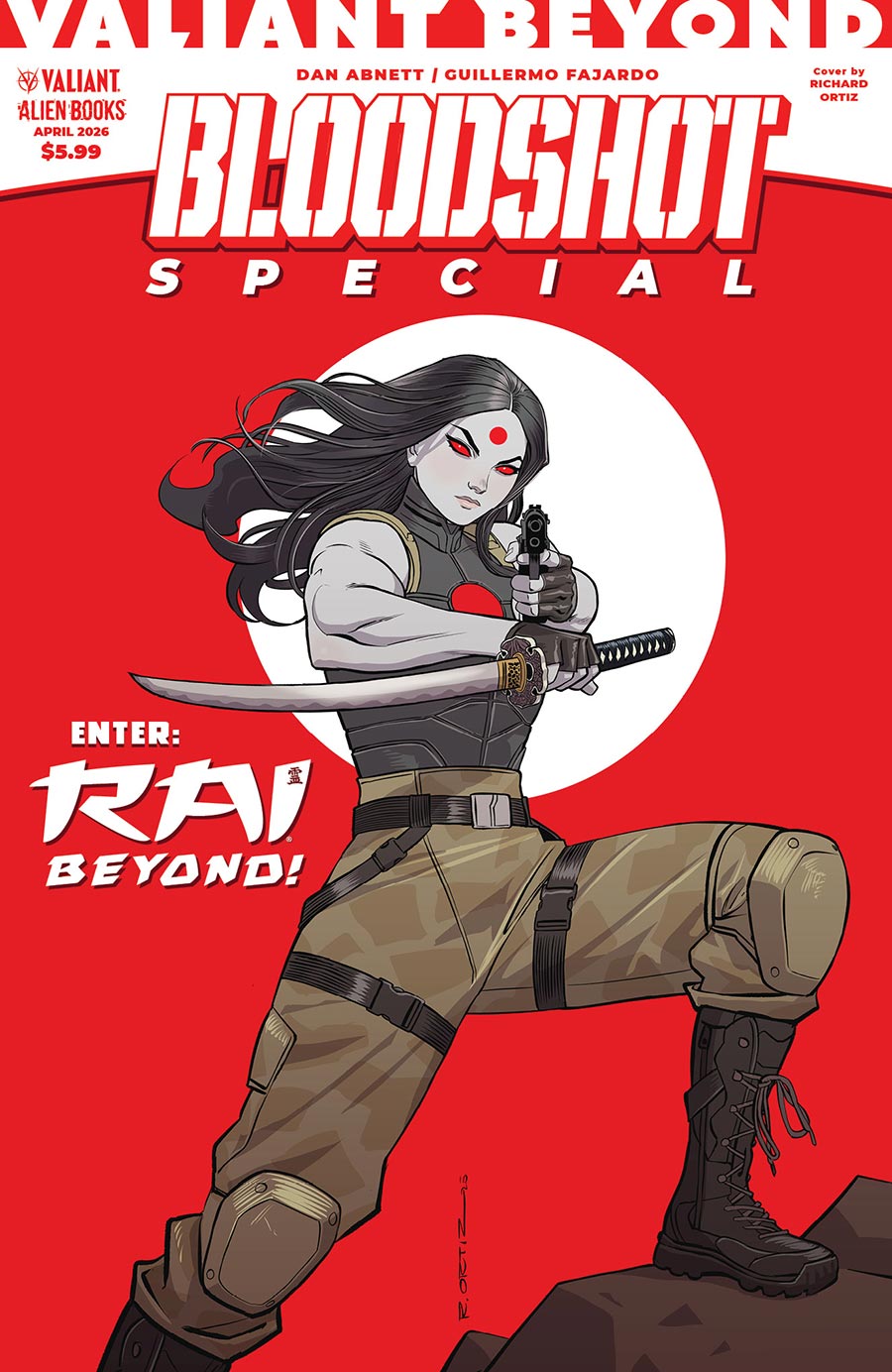 Valiant Beyond Bloodshot Special #1 (One Shot) Cover C Incentive Richard Ortiz Variant Cover