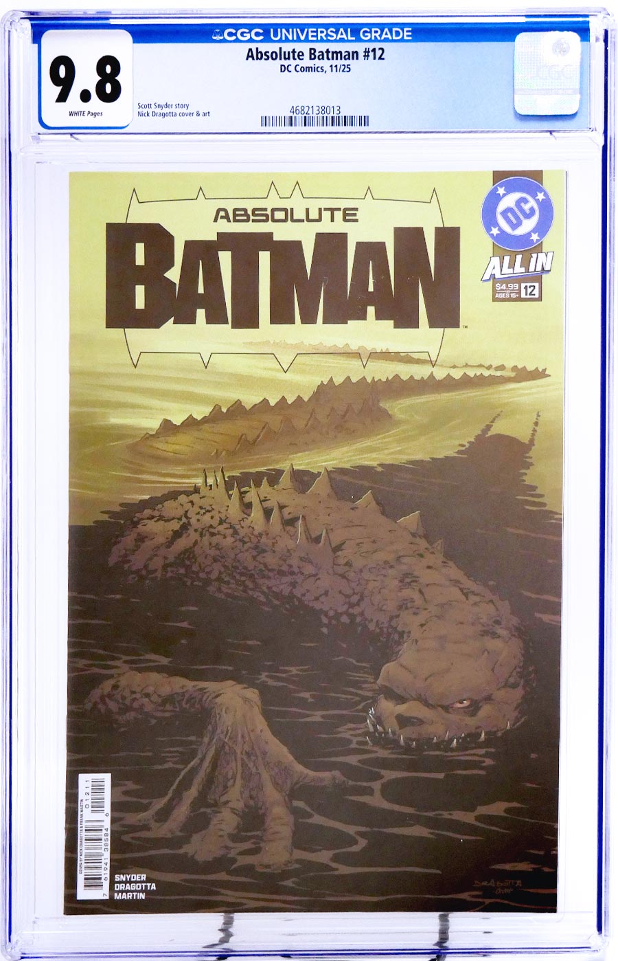 Absolute Batman #12 Cover I Regular Nick Dragotta Cover CGC 9.8 (DC All In)