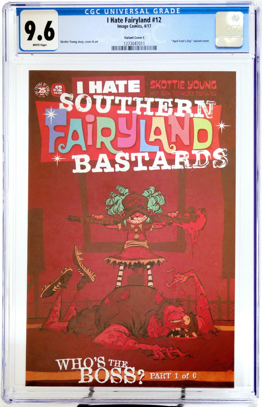 I Hate Fairyland #12 Cover D Variant Skottie Young April Fools Cover CGC 9.6