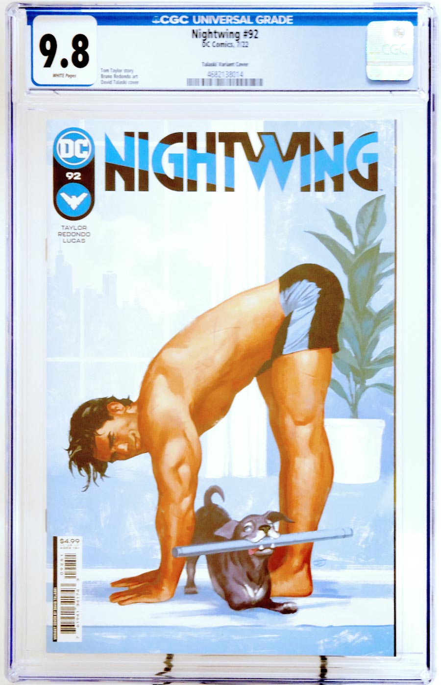 Nightwing Vol 4 #92 Cover F Variant David Talaski Card Stock Cover CGC 9.8
