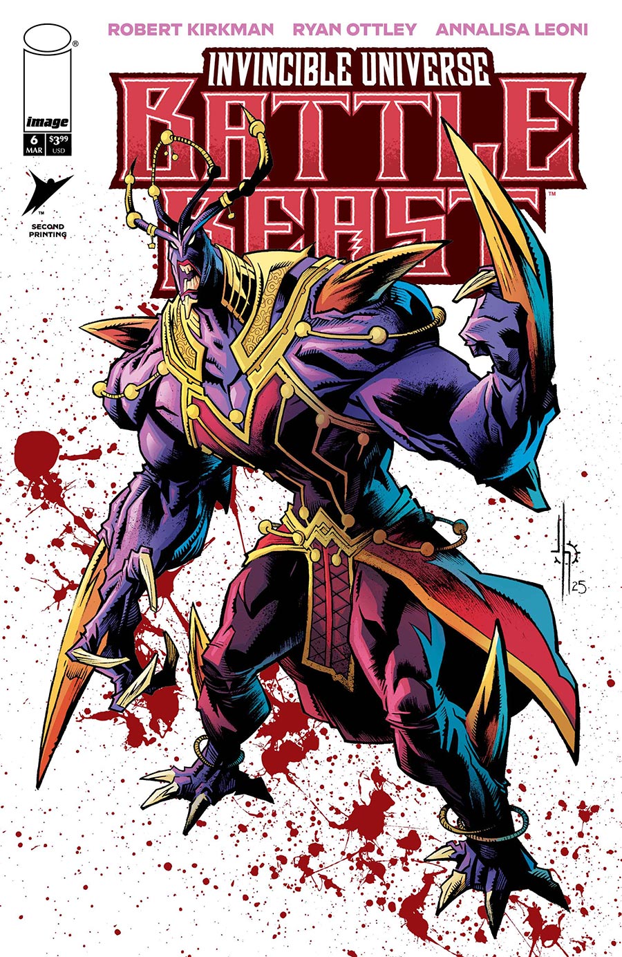 Invincible Universe Battle Beast #6 Cover G 2nd Ptg