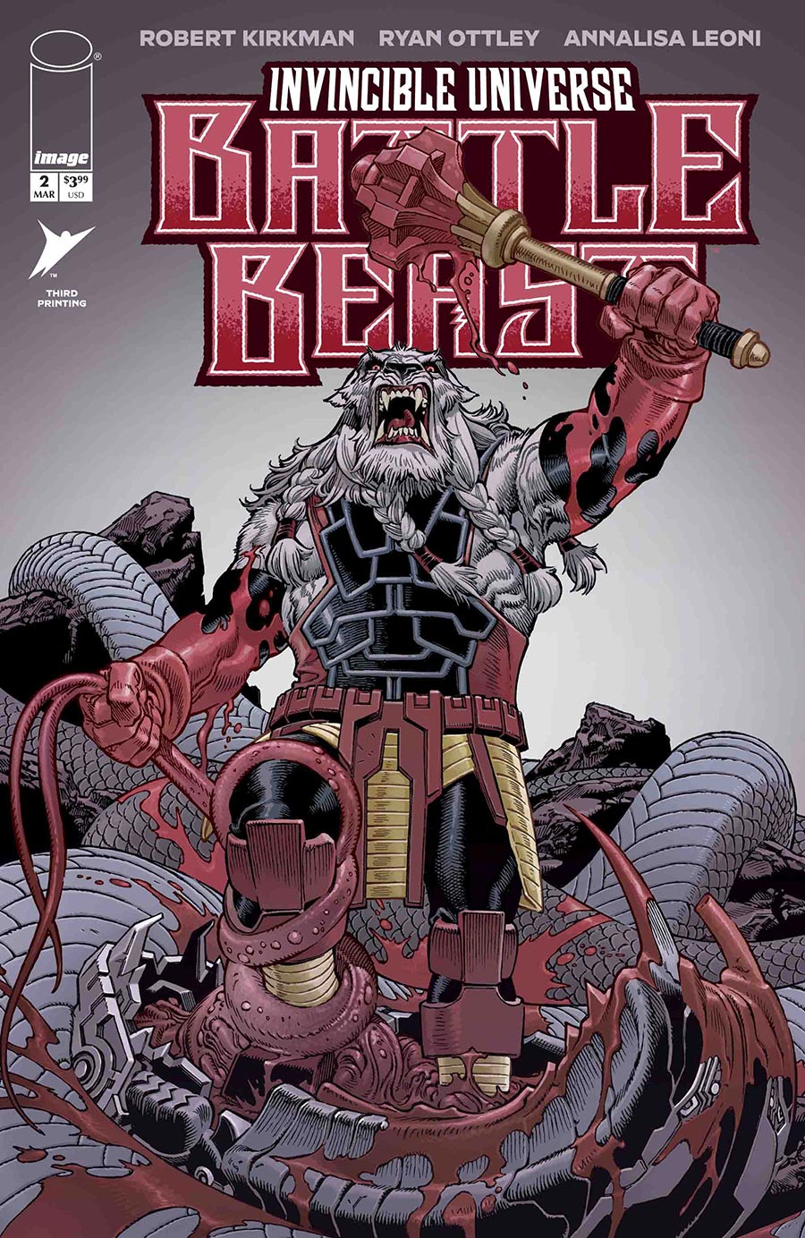Invincible Universe Battle Beast #2 Cover I 3rd Ptg