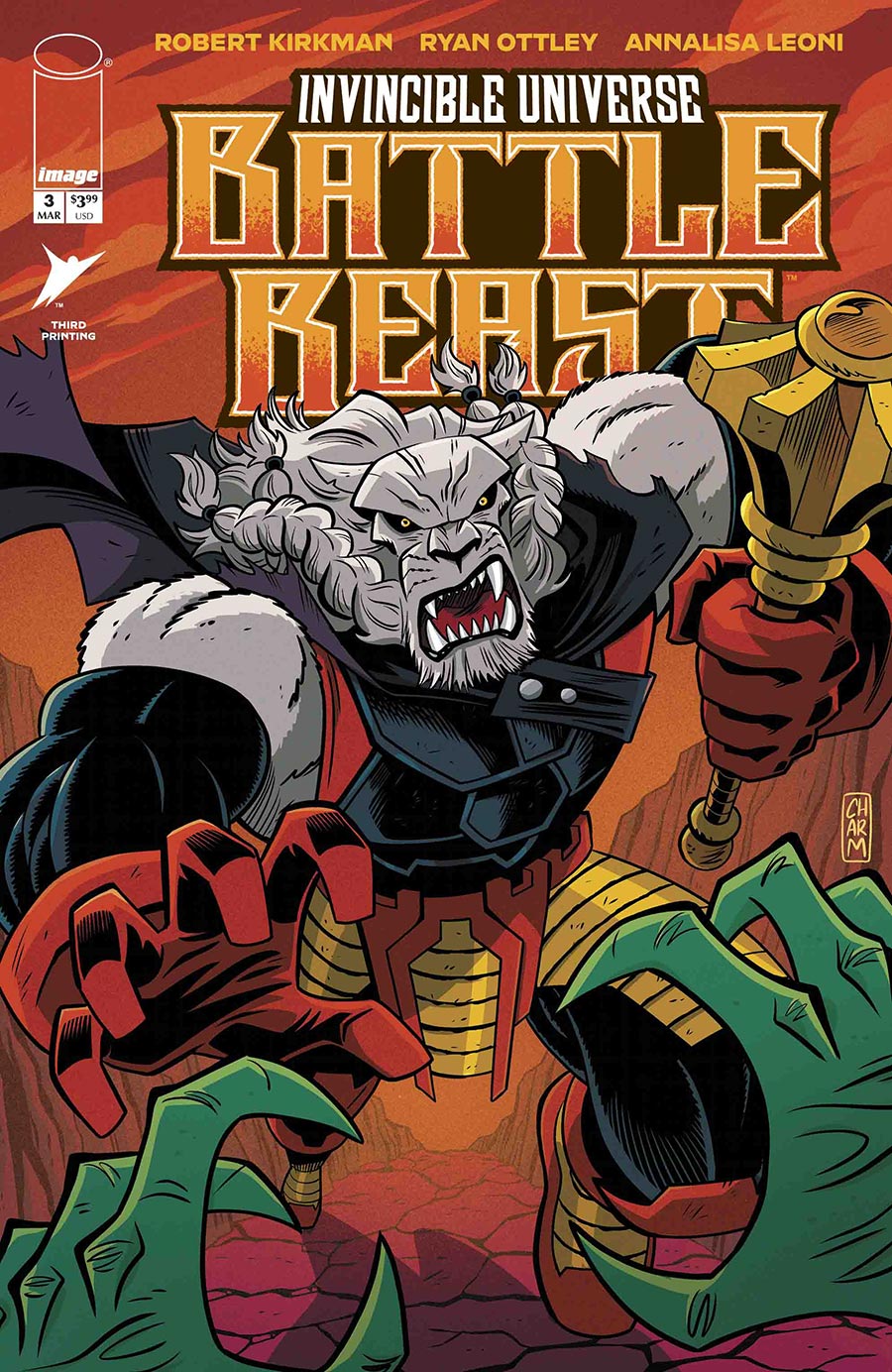 Invincible Universe Battle Beast #3 Cover I 3rd Ptg