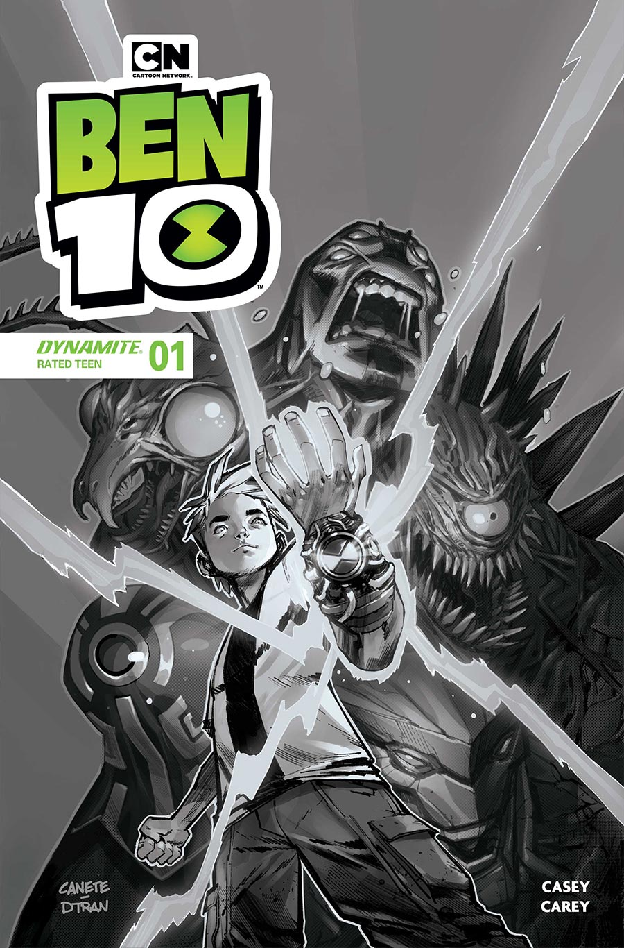Ben 10 Vol 2 #1 Cover J Incentive Eric Canete Line Art Cover