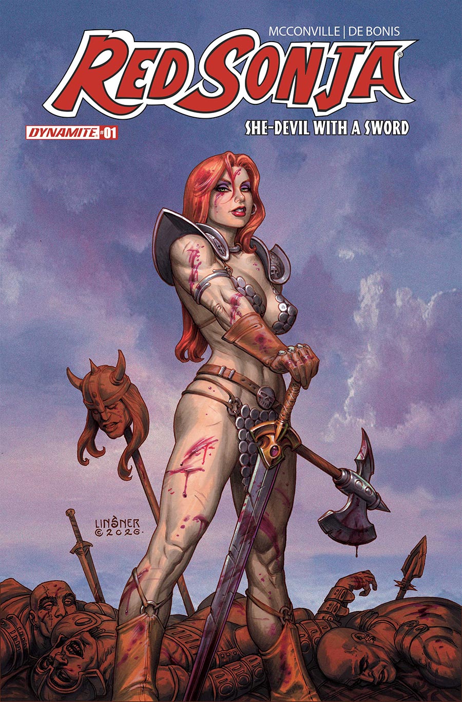 Red Sonja She-Devil With A Sword #1 Cover C Variant Joseph Michael Linsner Cover