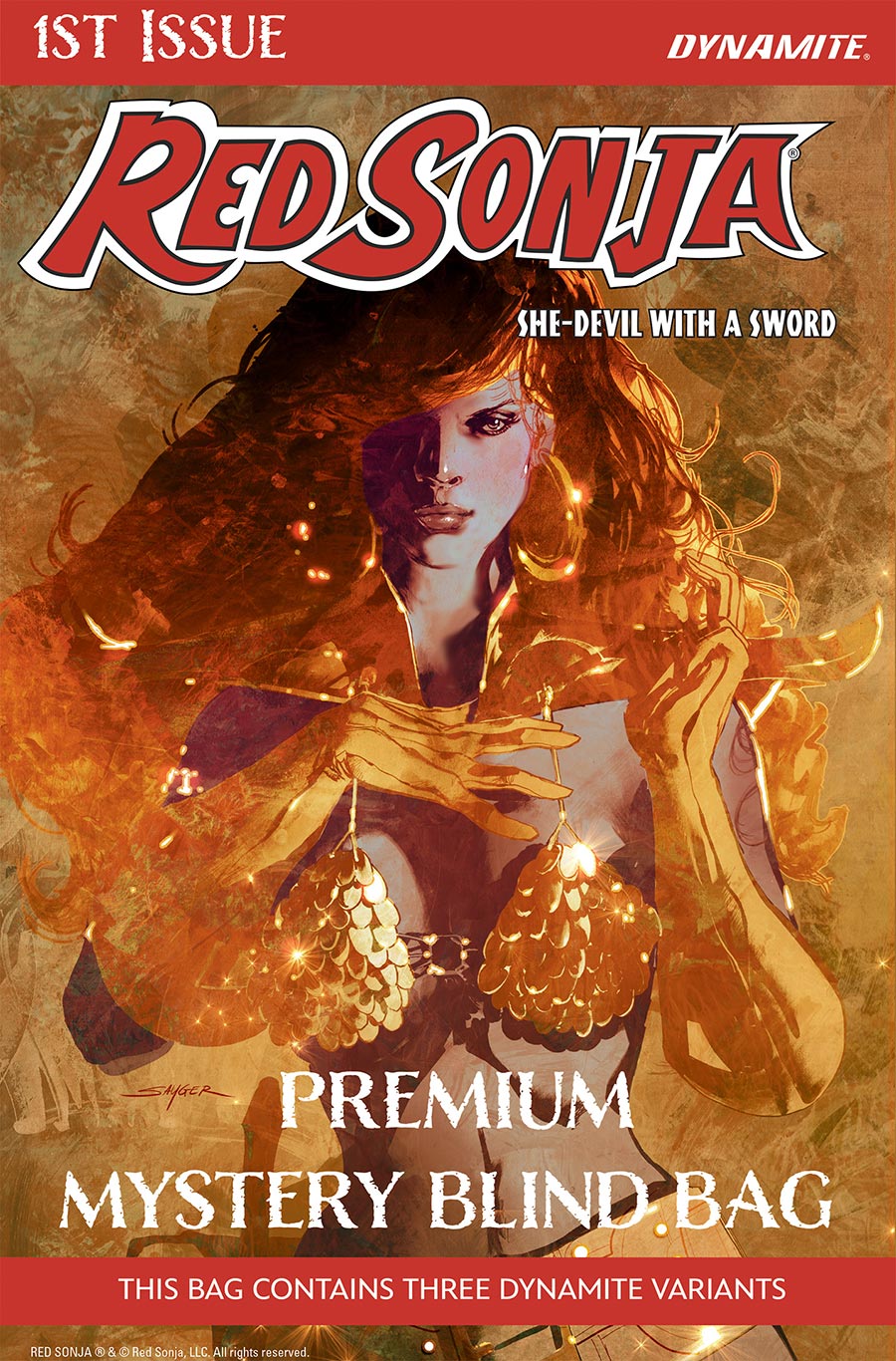 Red Sonja She-Devil With A Sword #1 Cover G Variant Premium Mystery Blind Bag Cover (Filled Randomly With 3 Covers)