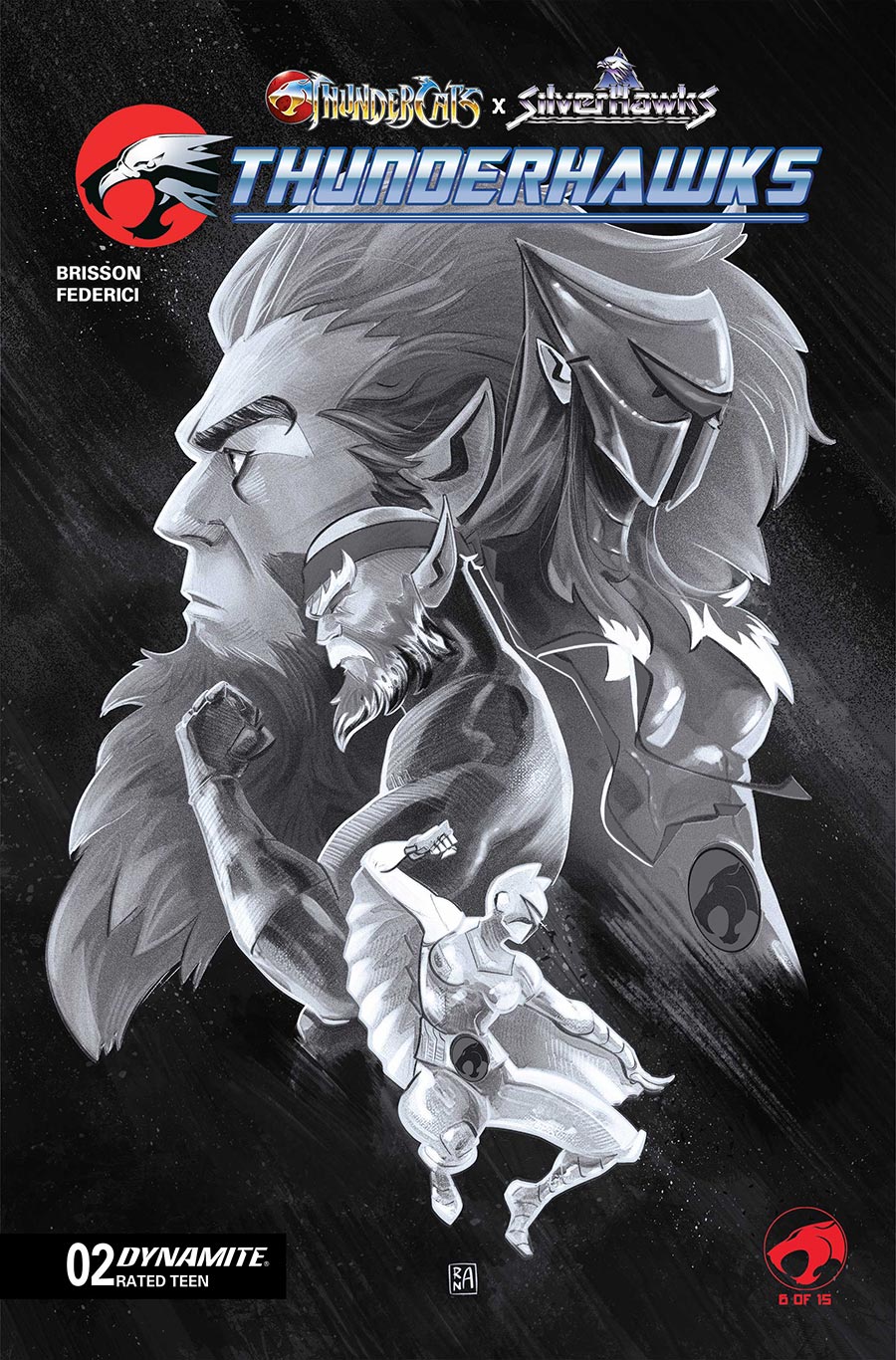 ThunderCats X SilverHawks ThunderHawks #2 Cover G Incentive Alessandro Ranaldi Line Art Cover (ThunderCats X SilverHawks Part 6)