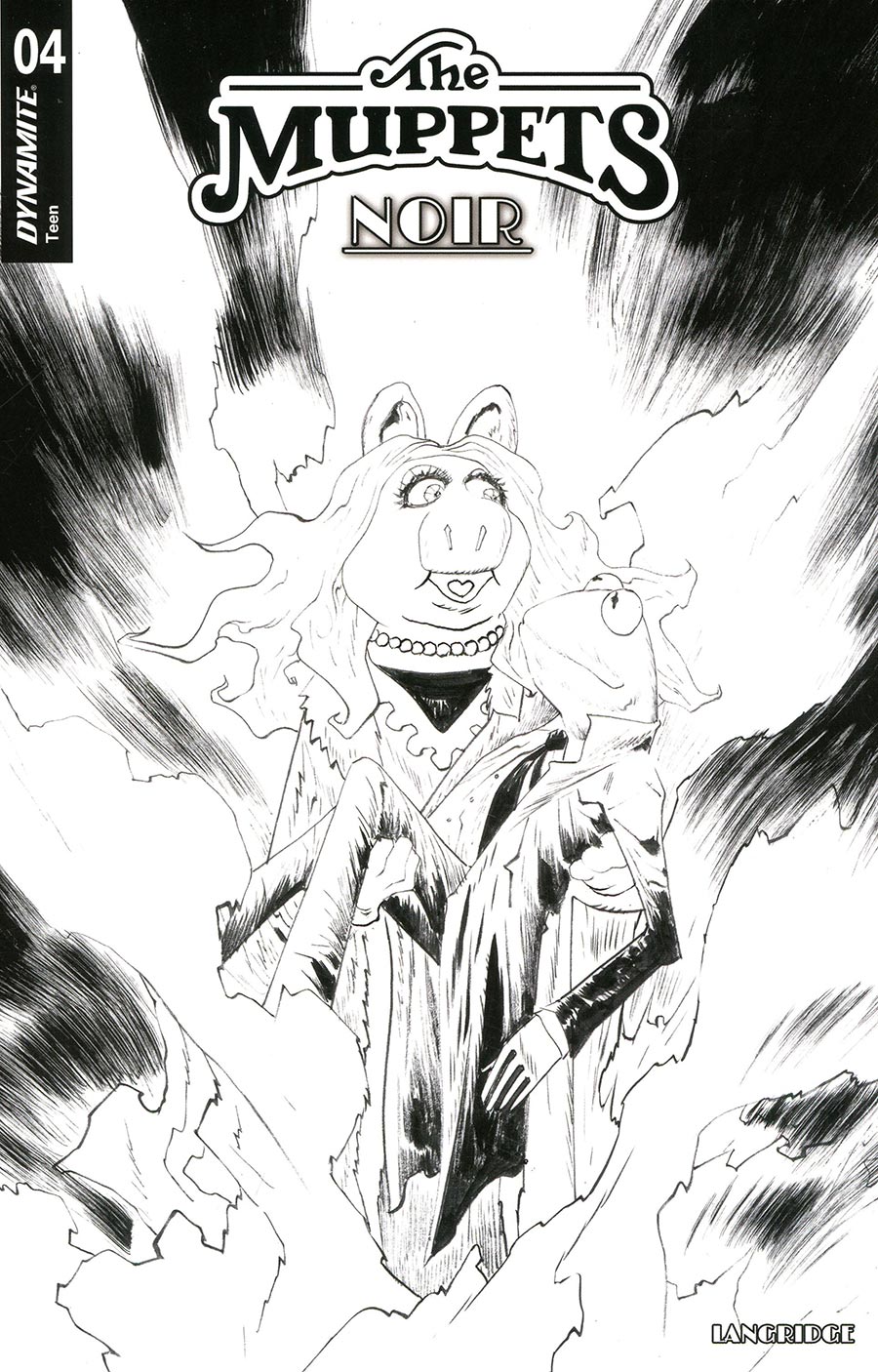 Muppets Noir #4 Cover D Incentive Jae Lee Line Art Cover