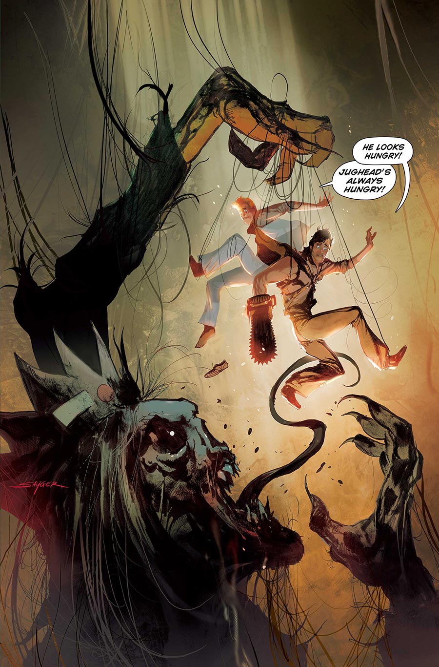 Archie x Army Of Darkness #4 Cover F Incentive Stuart Sayger Virgin Cover