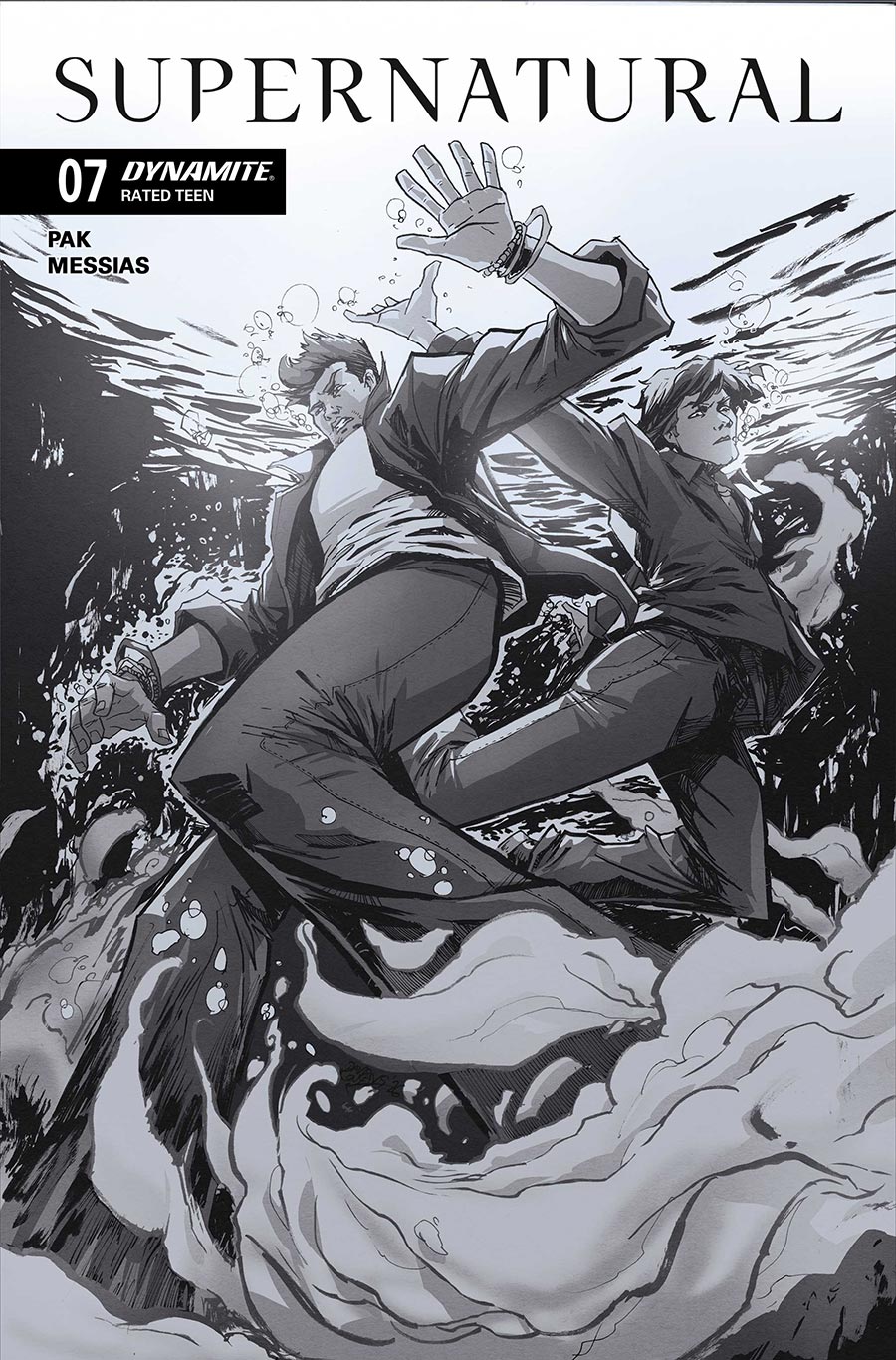 Supernatural Vol 2 #7 Cover G Incentive David Cousens Line Art Cover