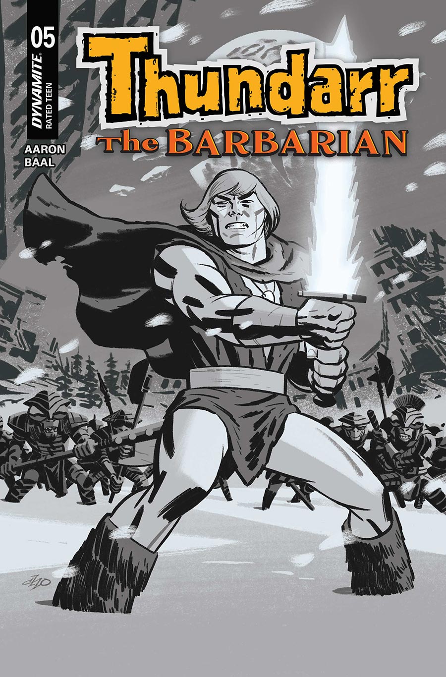 Thundarr The Barbarian #5 Cover F Incentive Michael Cho Line Art Cover