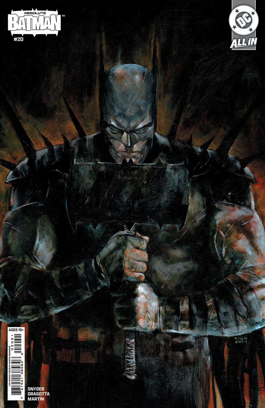 Absolute Batman #20 Cover I Incentive Martin Simmonds Card Stock Variant Cover (DC All In)