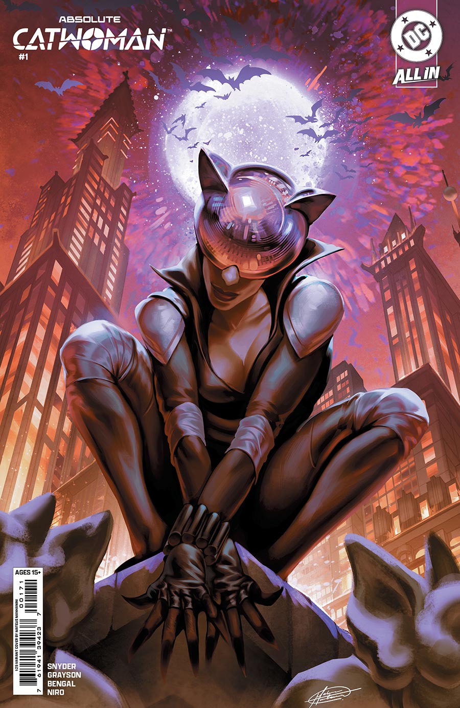Absolute Catwoman #1 Cover H Incentive Mateus Manhanini Card Stock Variant Cover (DC All In)