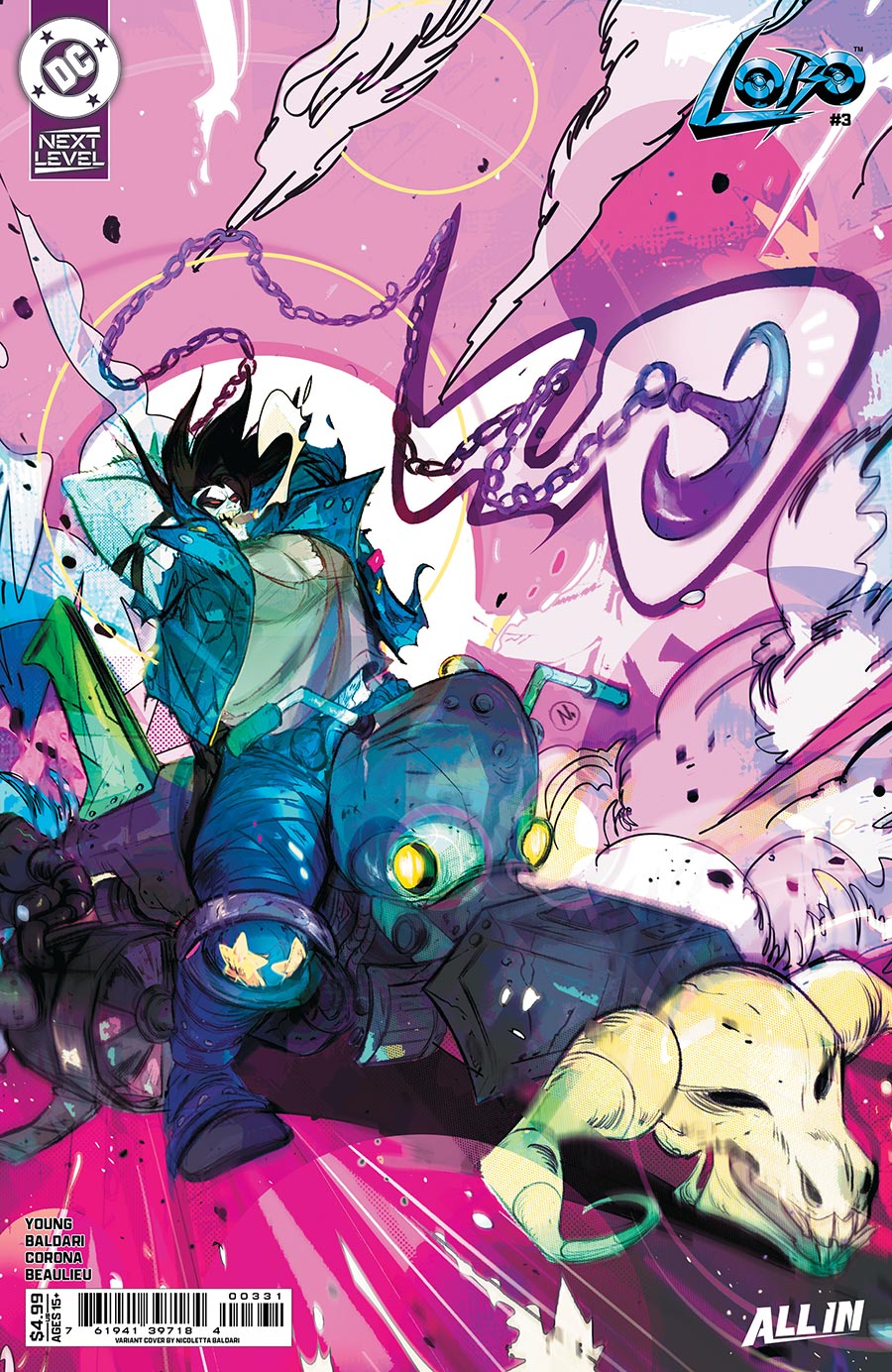 Lobo Vol 4 #3 Cover C Variant Nicoletta Baldari Card Stock Cover (DC Next Level)