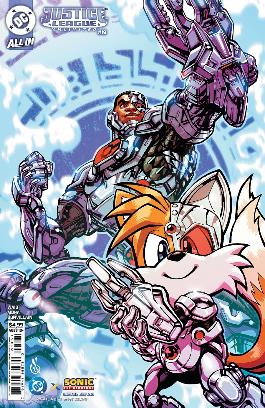 Justice League Unlimited #19 Cover F Variant Carlos DAnda DC x Sonic The Hedgehog Card Stock Cover (DC All In)