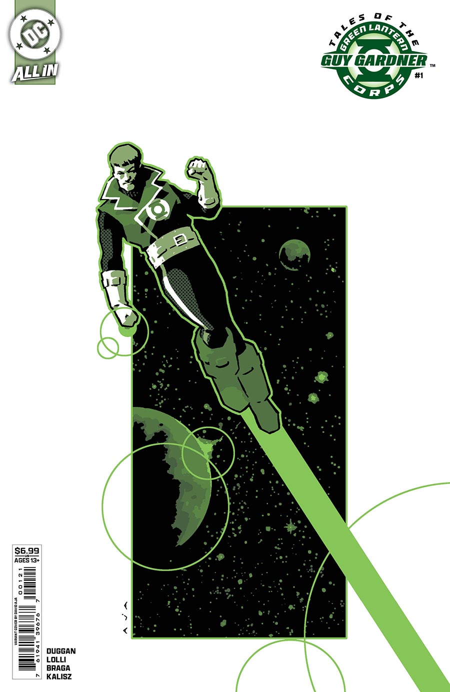 Tales Of The Green Lantern Corps Guy Gardner #1 (One Shot) Cover B Variant David Aja Card Stock Cover (DC All In)
