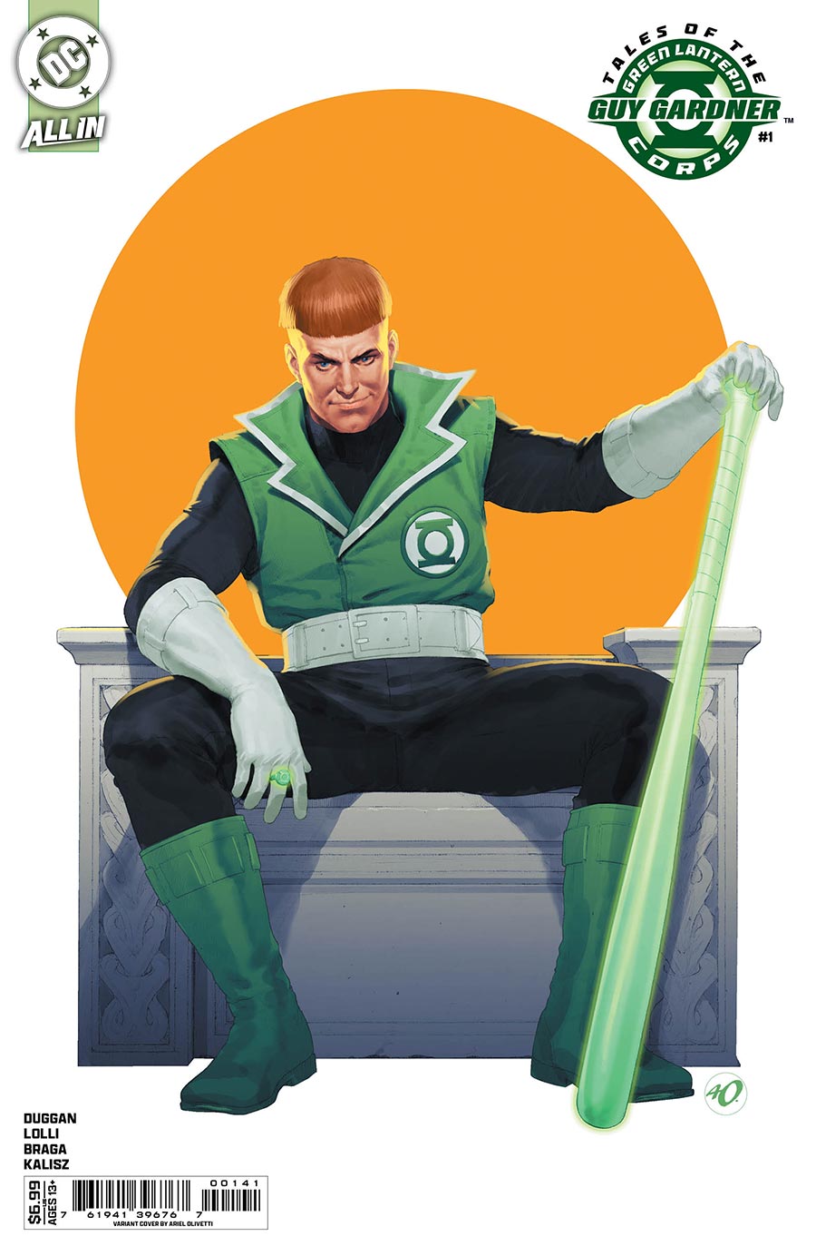 Tales Of The Green Lantern Corps Guy Gardner #1 (One Shot) Cover D Variant Ariel Olivetti Card Stock Cover (DC All In)