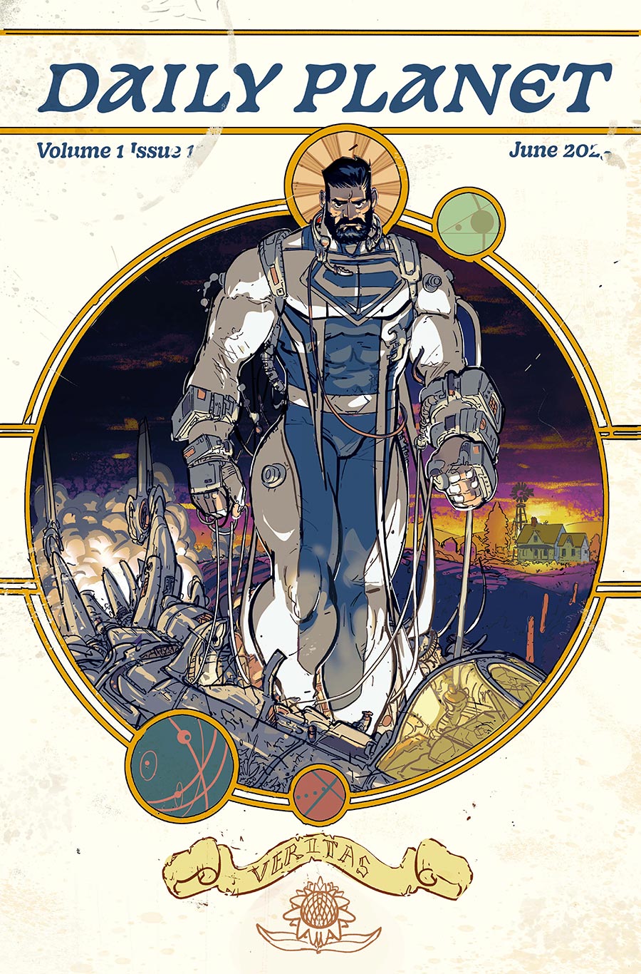 Superman Father Of Tomorrow #1 Cover C Variant Riley Rossmo Card Stock Cover