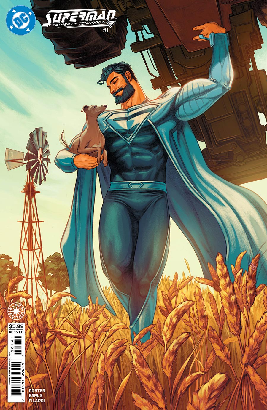 Superman Father Of Tomorrow #1 Cover D Variant Nimit Malavia Card Stock Cover