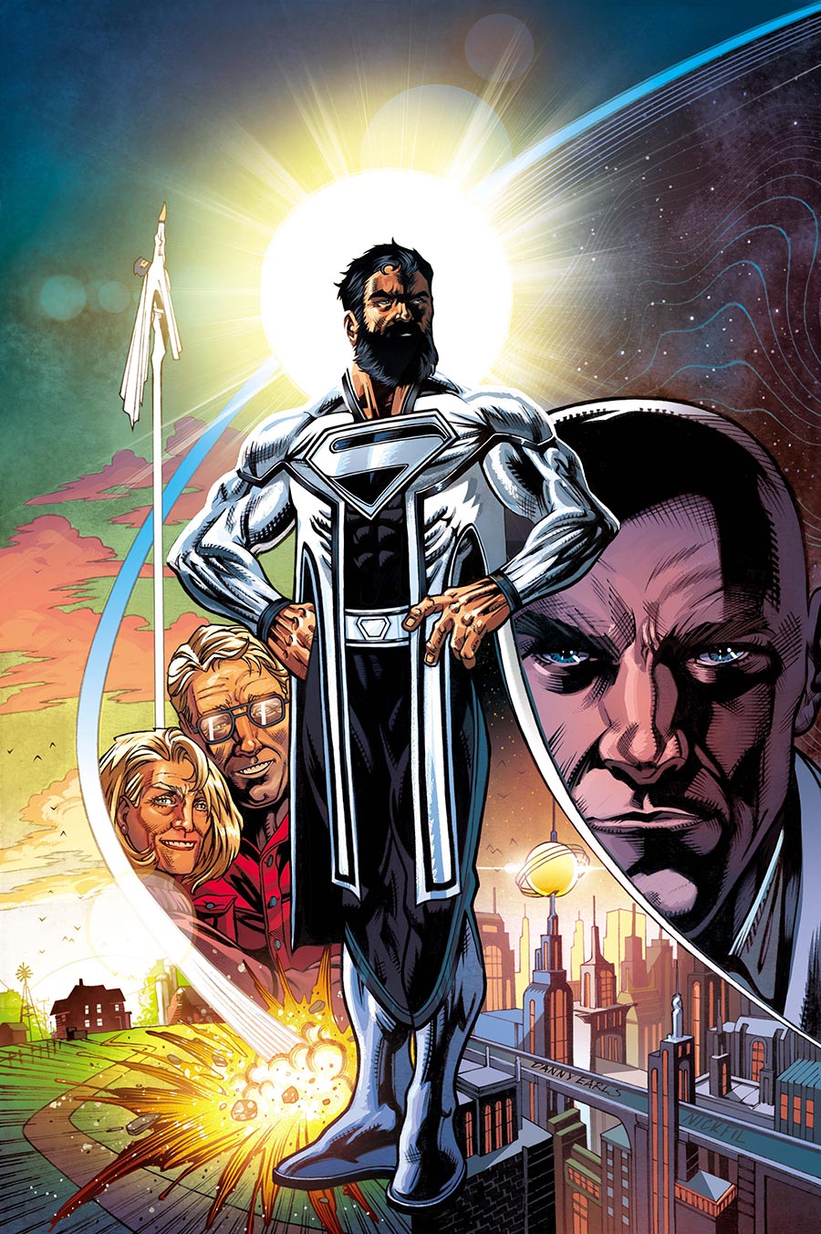 Superman Father Of Tomorrow #1 Cover E Variant Danny Earls Foil Cover