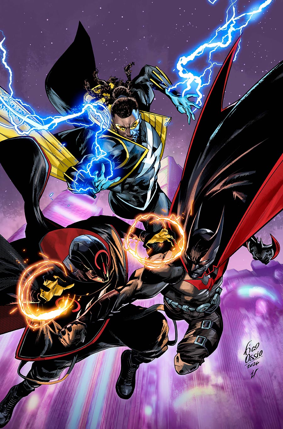 Batman Static Beyond #6 Cover C Variant Fico Ossio Card Stock Cover