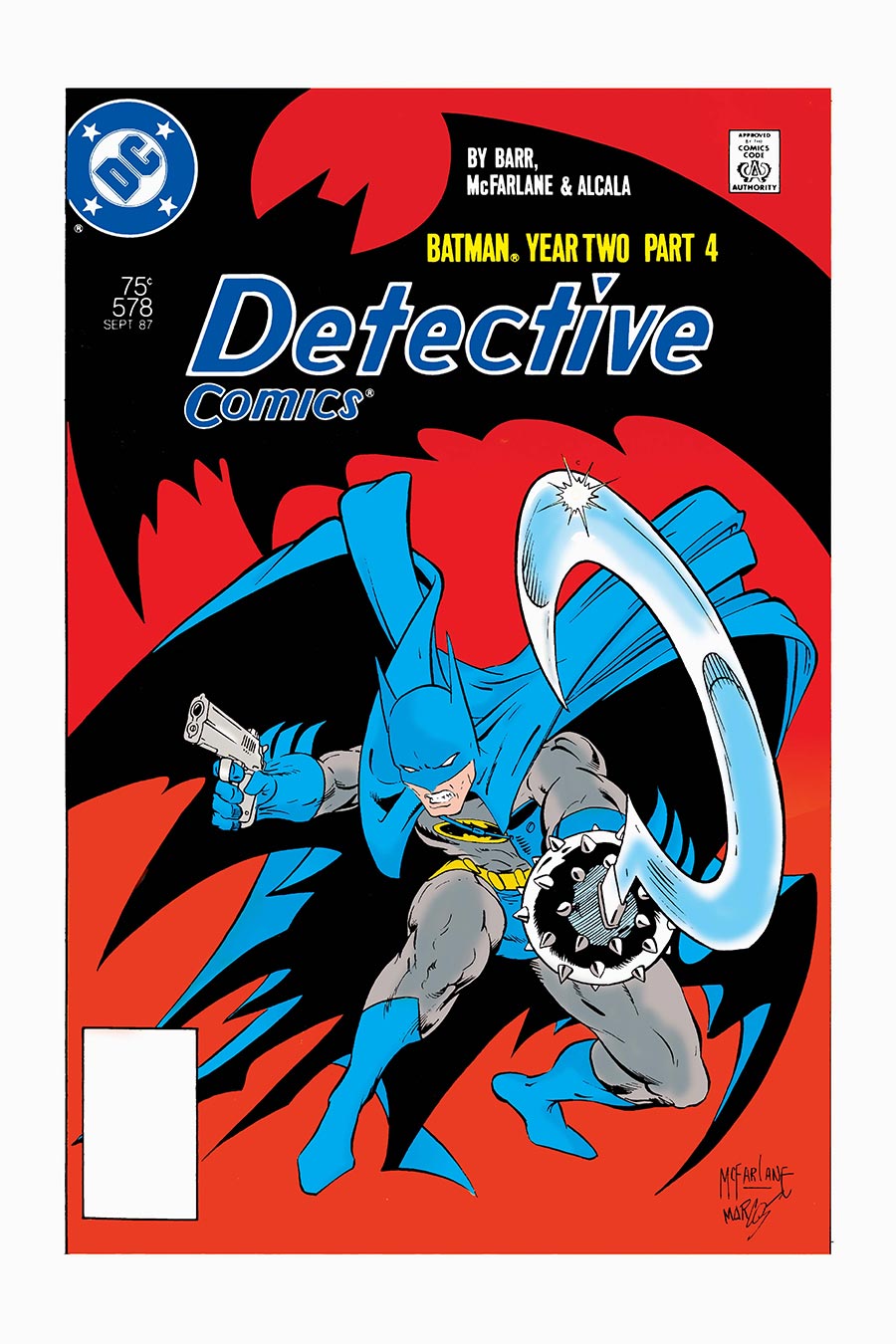 Detective Comics #578 Facsimile Edition Cover C Variant Todd McFarlane Foil Cover (Batman Year Two Part 4 Of 4)