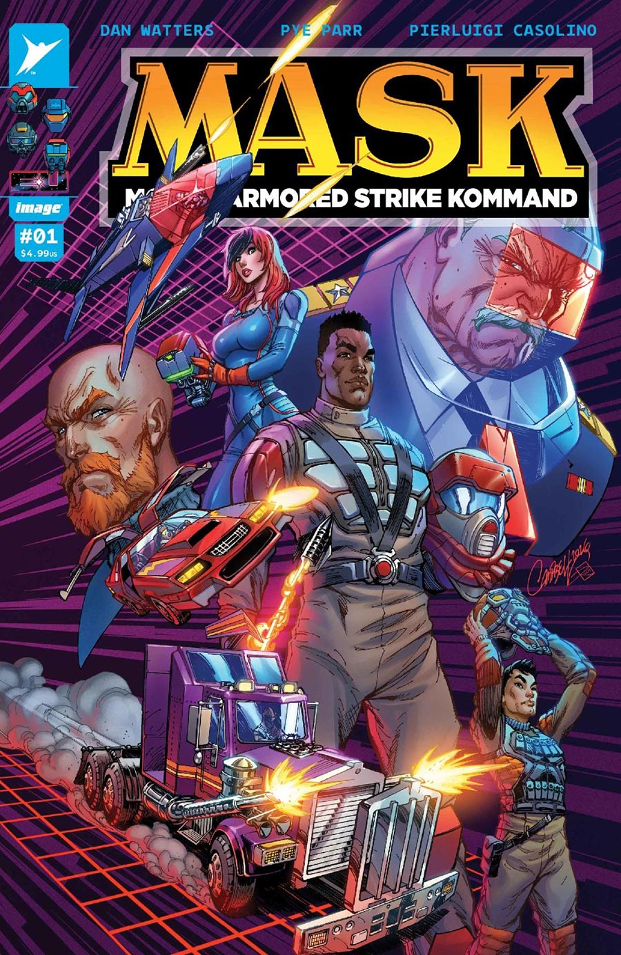 M.A.S.K. Vol 3 #1 Cover O Variant J Scott Campbell & Sabine Rich Foil Cover