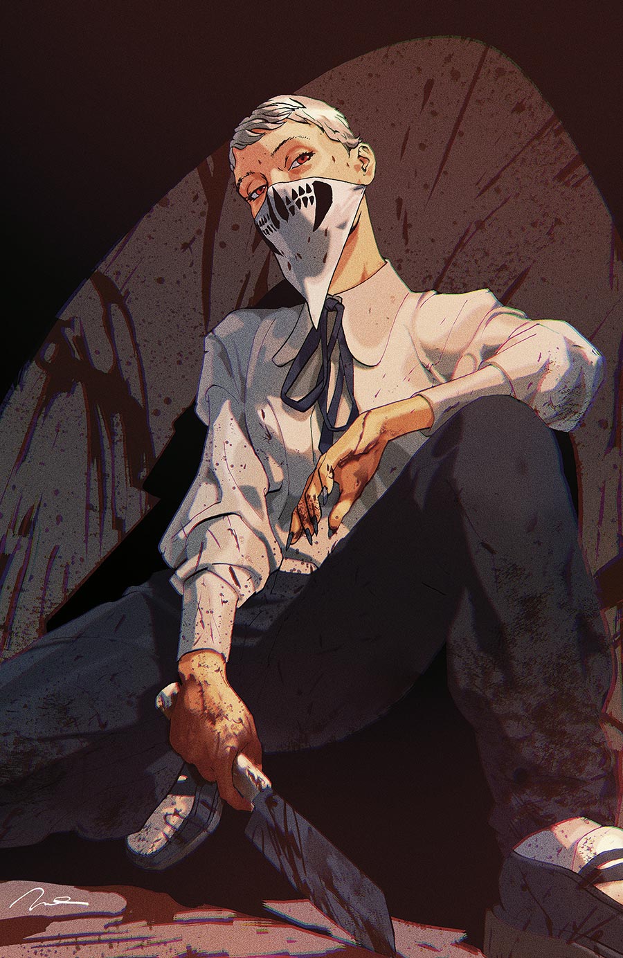 Fall Of The House Of Slaughter #1 Cover H Incentive Gerald Parel Virgin Variant Cover