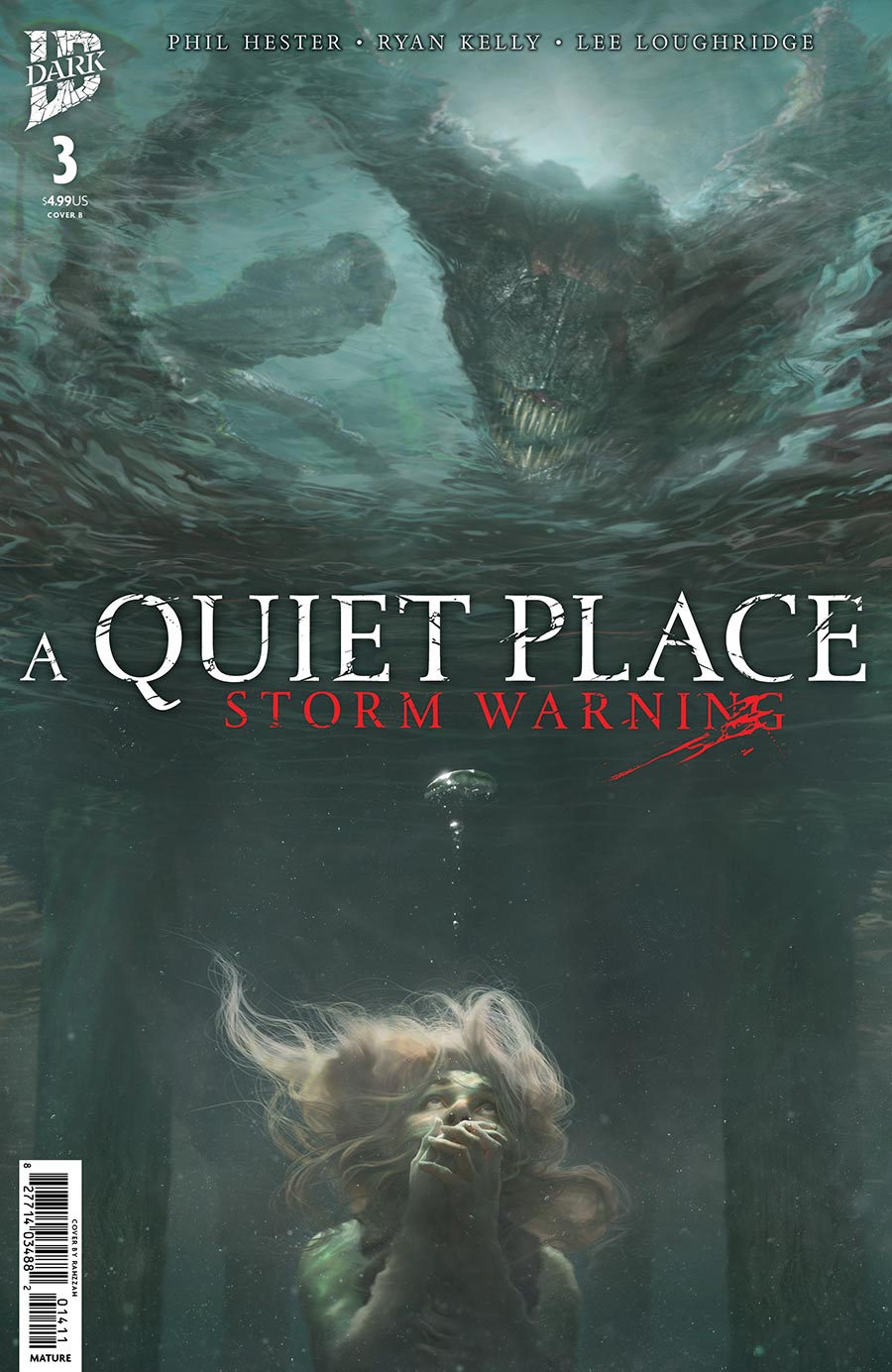A Quiet Place Storm Warning #3 Cover B Variant Rahzzah Cover