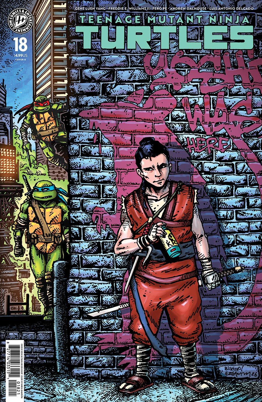 Teenage Mutant Ninja Turtles Vol 6 #18 Cover B Variant Kevin Eastman & Ben Bishop Cover