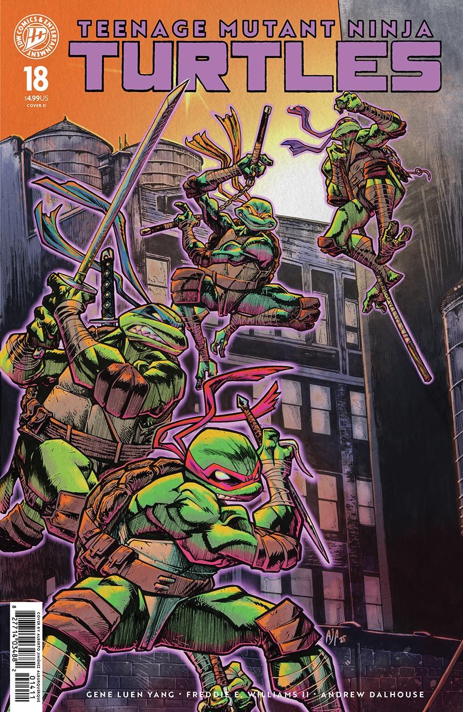 Teenage Mutant Ninja Turtles Vol 6 #18 Cover D Variant Alberto Jimenez Alburquerque Cover