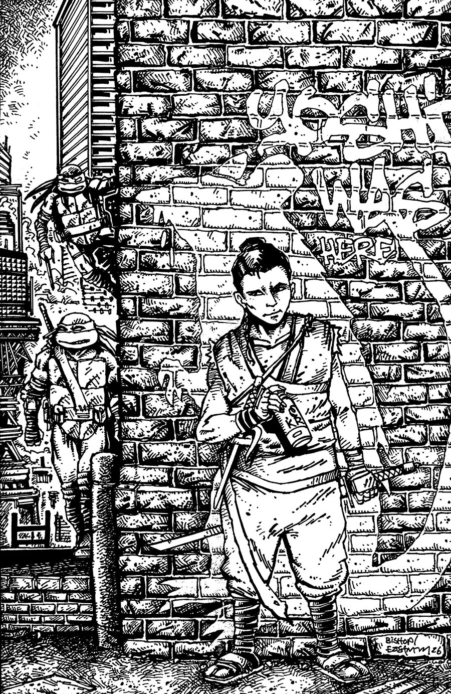 Teenage Mutant Ninja Turtles Vol 6 #18 Cover E Incentive Kevin Eastman & Ben Bishop Virgin Cover