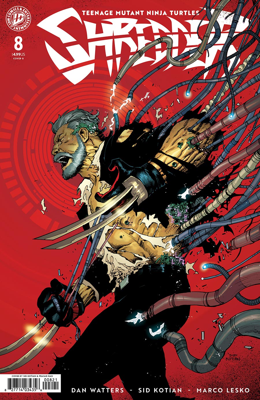 Teenage Mutant Ninja Turtles Shredder #8 Cover B Variant Sid Kotian Cover