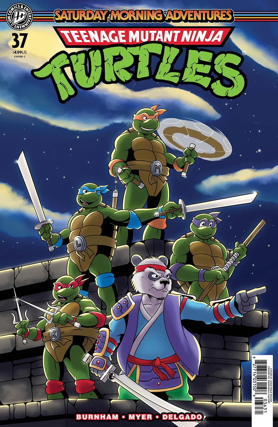 Teenage Mutant Ninja Turtles Saturday Morning Adventures Continued #37 Cover C Variant Jonathan Miller Cover