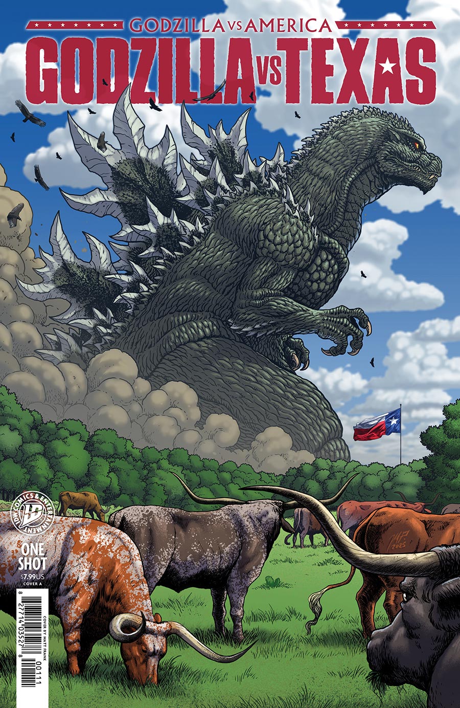 Godzilla vs America Godzilla vs Texas #1 (One Shot) Cover A Regular Matt Frank Cover
