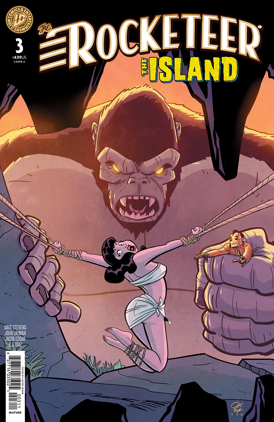 Rocketeer The Island #3 Cover A Regular Jacob Edgar Cover