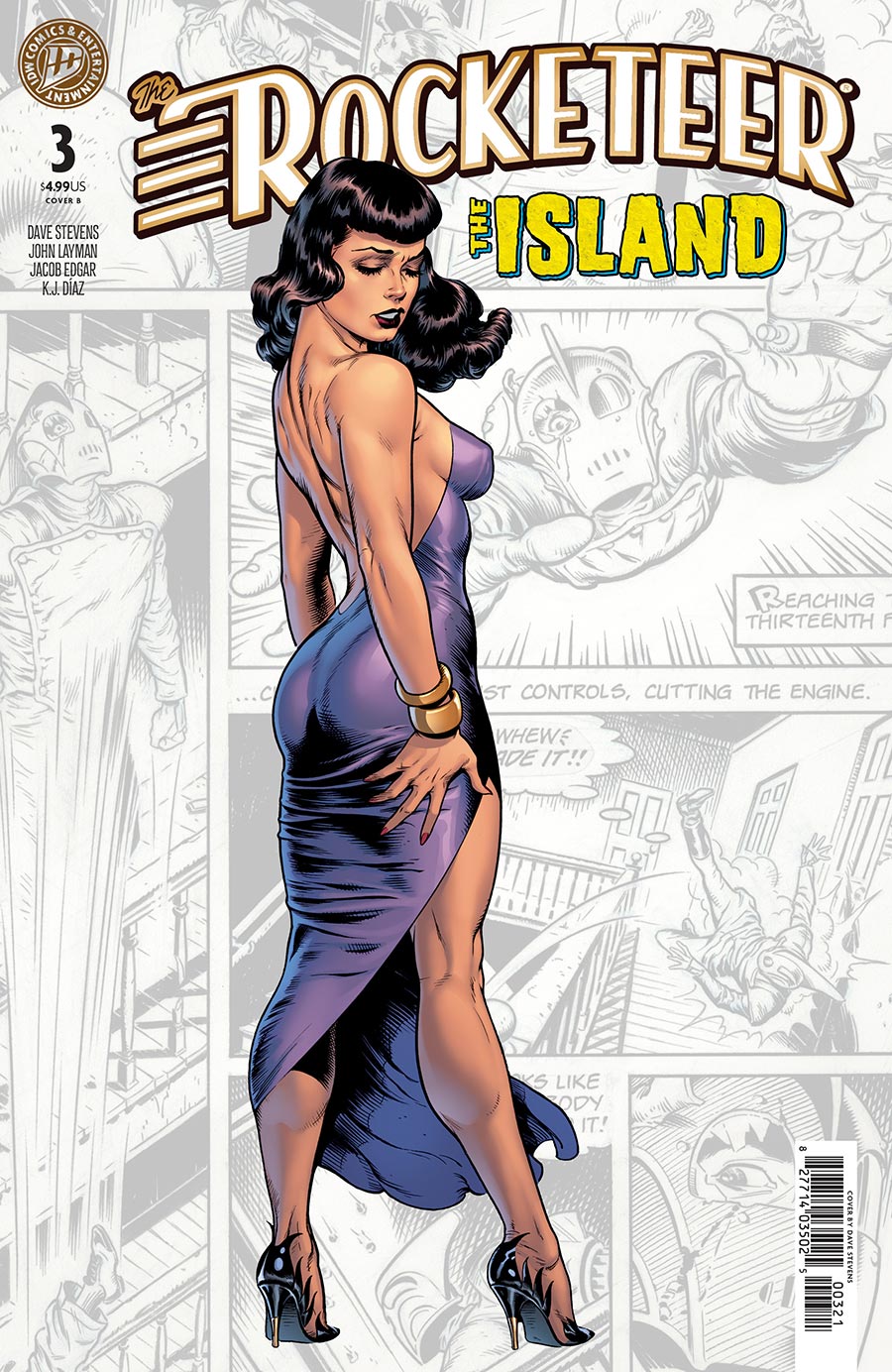 Rocketeer The Island #3 Cover B Variant Dave Stevens Cover